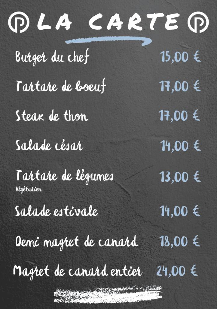 Carte restauration